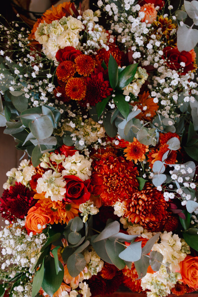 Flowers filling the frame