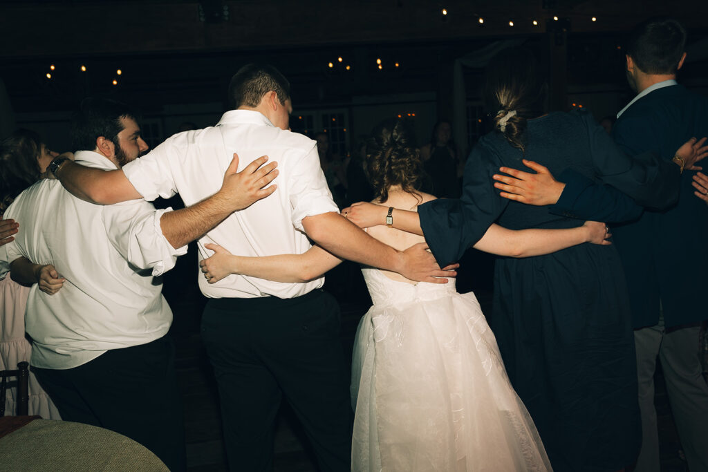 Dancing party at Heartwood Hall wedding in Rossville, TN